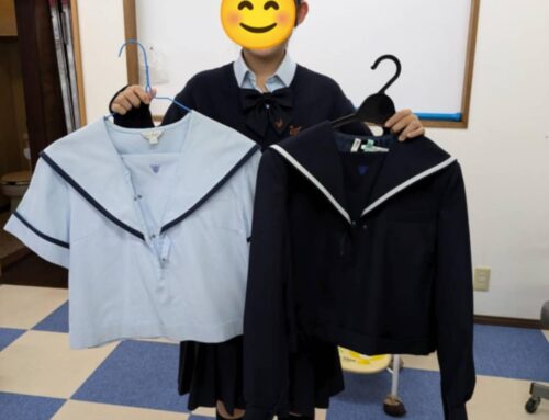 唐津東高校の制服をお繋ぎしました