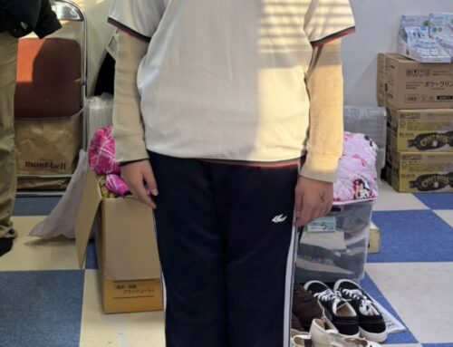 第一中学校の体操服をお繋ぎしました