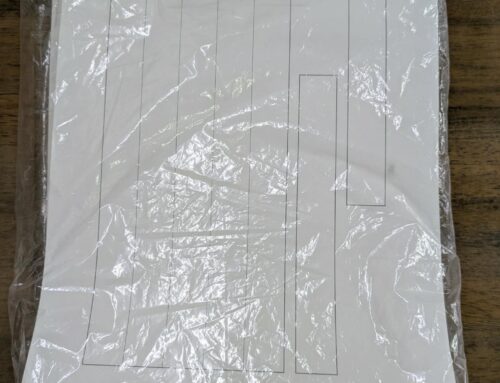 書き方用の用紙を寄贈いただきました