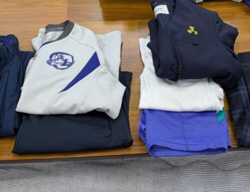 浜玉小・中・商業高校の制服等をお繋ぎしました