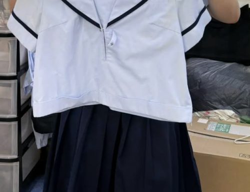 唐津東高校のセーラー服をお繋ぎしました